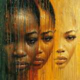 Африканские лица Евгения Дувакина Toile sur le sous-châssis Acrylique et huile Art abstrait Portrait Russie 2024 - photo 1