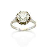 Round ct. 2.61 diamond and white gold ring, g 3.53 circa size 13/53. | | Appended diamond report CISGEM n. 27377IA 04/04/2024, Milano - photo 1