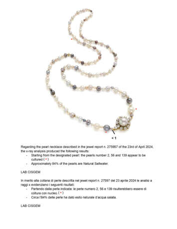 Natural pearl necklace with old mine diamond, mm 14.35 circa pearl and bi-coloured gold clasp, diamonds in all ct. 4.20 circa, g 54.41 circa, length cm 86.5 circa. (slight defects) | | Appended jewel report CISGEM n. 27597 24/04/2024, Milano - photo 7