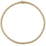 Huit huit diamond and bi-coloured gold necklace, diamonds in all ct. 0.90 circa, g 39.68 circa, length cm 38.5 circa. - photo 1