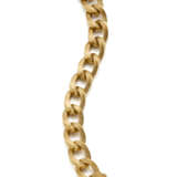 Yellow polished and glazed gold chain bracelet with concealed clasp, g 65.83 circa, length cm 22 circa. - Foto 2
