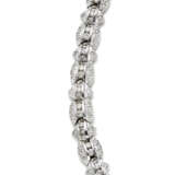 Diamond and white gold modular bracelet, diamonds in all ct. 2.60 circa, g 21.27 circa, length cm 16.0 circa. - Foto 1
