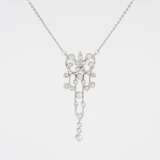 An Art Nouveau Diamond Pendant on Necklace. - photo 1