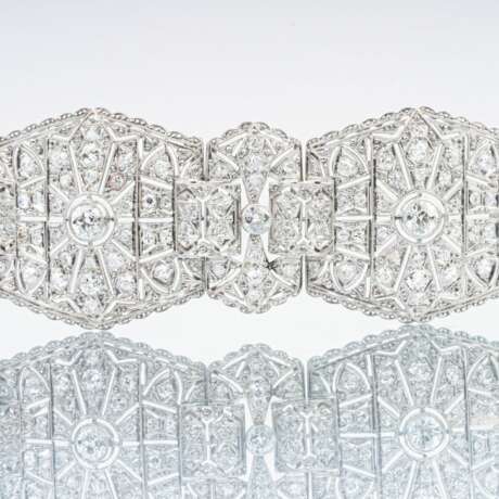 Herausragendes Art-déco Diamant-Armband. - Foto 3