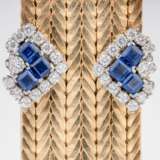 A rare Vintage Gold Bracelet with Sapphire Diamond Clasp. - photo 3