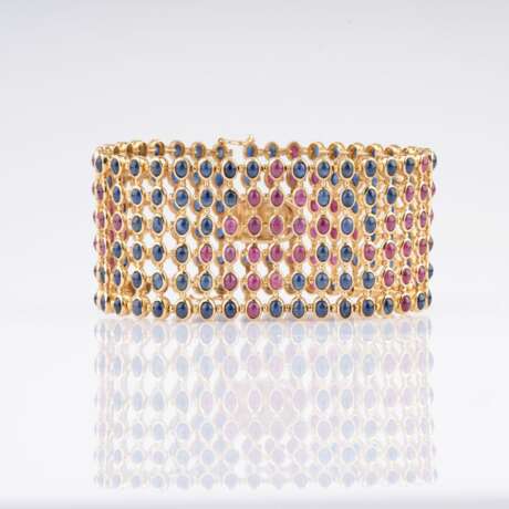 An extraordinary Ruby Sapphire Bracelet. - фото 2