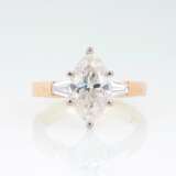 A Solitaire Diamond Ring with Marquise Diamond. - фото 1