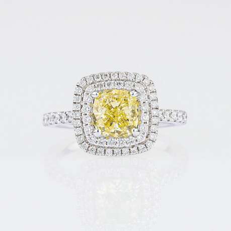 Fancy Diamant-Brillant-Ring. - Foto 1