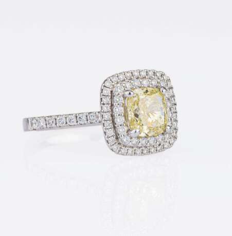 Fancy Diamant-Brillant-Ring. - Foto 2