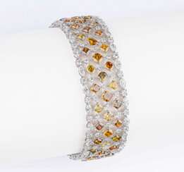 An excellent Fancy Diamond Bracelet with Diamond Setting.
