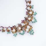 A highcarat, colourful Precious Stones Necklace 'Fiori Umbri'. - photo 2