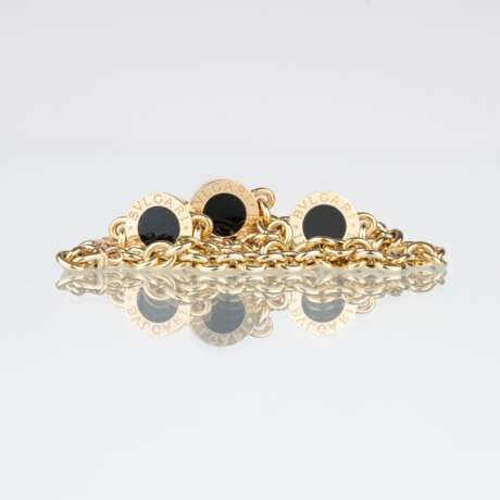 Bulgari. A Gold Necklace with Onyx 'Tubogas'. - фото 3