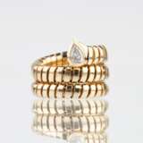 Bulgari. A Gold Ring with Diamond 'Serpentine'. - photo 1