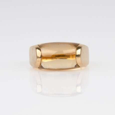 Bulgari. A Gold Ring with Citrine 'Tronchetto'. - photo 1