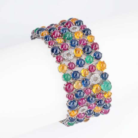 A Colourful Precious Stones Bracelet 'Tutti Frutti'. - photo 1