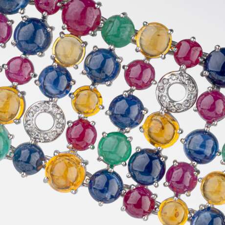 A Colourful Precious Stones Bracelet 'Tutti Frutti'. - photo 3