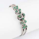 A Vintage Emerald Diamon Bracelet. - photo 1