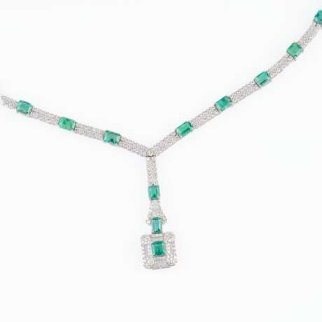 A highcarat Emerald Diamond Necklace 'Soirée de gala'. - photo 3