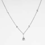 A fine-white Diamond Pendant on Necklace. - photo 2