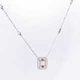 A Diamond Pendant on petite Diamond Necklace. - фото 1