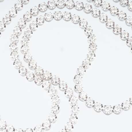 A very long, highcarat Rivière Diamond Necklace. - photo 2