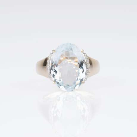 Aquamarin-Diamant-Ring. - Foto 2