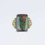An Opal Ring with Diamonds and Precious Stones. - фото 1