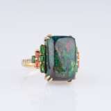 An Opal Ring with Diamonds and Precious Stones. - фото 2
