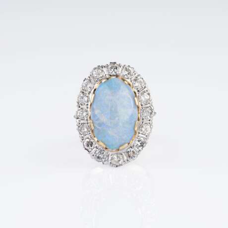 An Opal-Diamond Ring. - photo 1