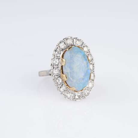 An Opal-Diamond Ring. - photo 2