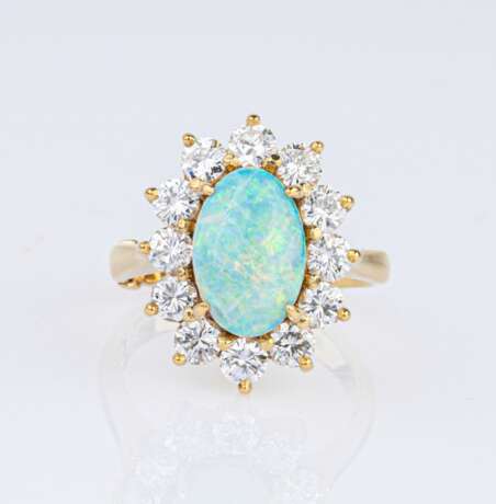 An Opal Diamond Ring. - photo 1