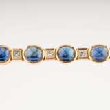 A Vintage Sapphire Diamond Bracelet. - фото 2