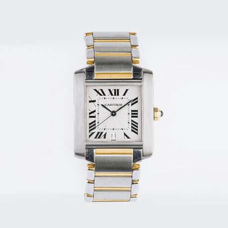 Cartier. A Gentlemen's Wristwatch 'Tank Française'. - photo 1