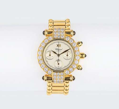 Chopard. Damen-Armbanduhr Imperiale Chronograph mit Brillanten. - Foto 1