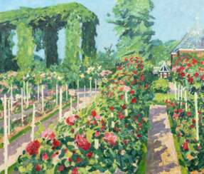 Max Clarenbach (Neuss 1880 - Köln 1952). The Artist's Garden in Wittlaer.