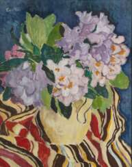 Leo Putz (Meran 1869 - Meran 1940). Blumen in einer Vase.