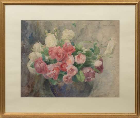 George Mosson (Aix-en-Provence 1851 - Berlin 1933). Roses. - photo 2