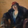 Julie Wolfthorn (Thorn 1868 - Theresienstadt 1944). Red Hat. - Prix ​​des enchères