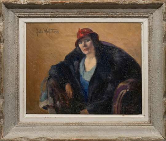 Julie Wolfthorn (Thorn 1868 - Theresienstadt 1944). Red Hat. - фото 2