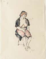 Georg Tappert (Berlin 1880 - Berlin 1957). Betty, seated.