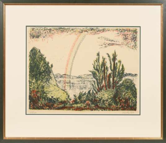 Erich Heckel (Döbeln 1883 - Radolfzell/Bodensee 1970). Rainbow. - photo 2