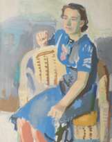 Erich Hartmann (Elberfeld 1886 - Hamburg 1974). Woman in a Chair.