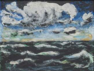 Werner Scholz (Berlin 1898 - Alpbach/Tirol 1982). Clouds and Waves.