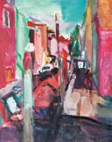 Dietrich Noßky (Gera 1937). Gasse und Kanal.