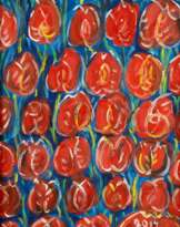 Edward Dwurnik (Radzymin 1943 - Warschau 2018). Tulips.
