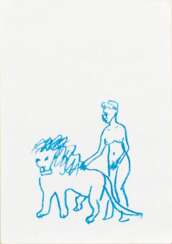 Stephan Balkenhol (Fritzlar 1957). Woman and Lion.