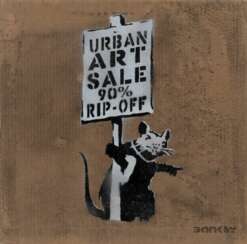 Not Banksy active early 21st cent. Urban Art Sale.