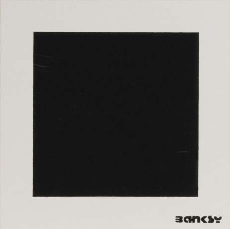 Not Banksy active early 21st cent. Black Square with Black Square. - photo 1