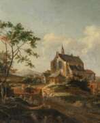 Johann Melchior Roos. Johann Melchior Roos (Heidelberg 1663 - Kassel 1731). Landschaft mit Kirche.