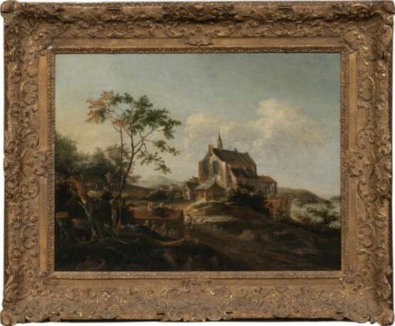 Johann Melchior Roos (Heidelberg 1663 - Kassel 1731). Landscape with Church. - фото 2